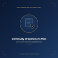 Continuity of Operations Plan (COOP) Development