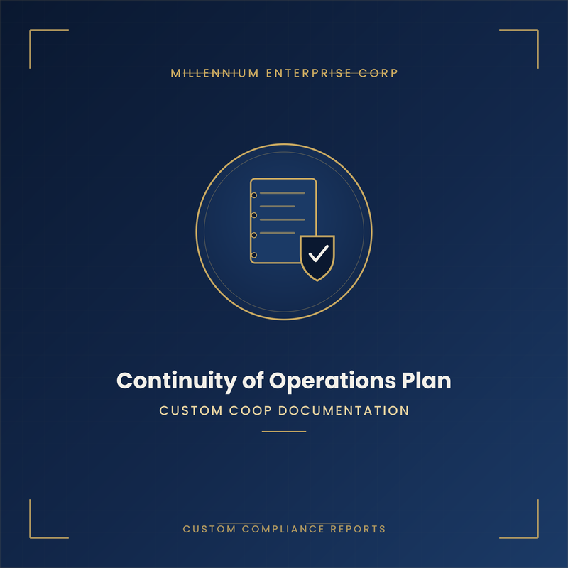 Continuity of Operations Plan (COOP) Development