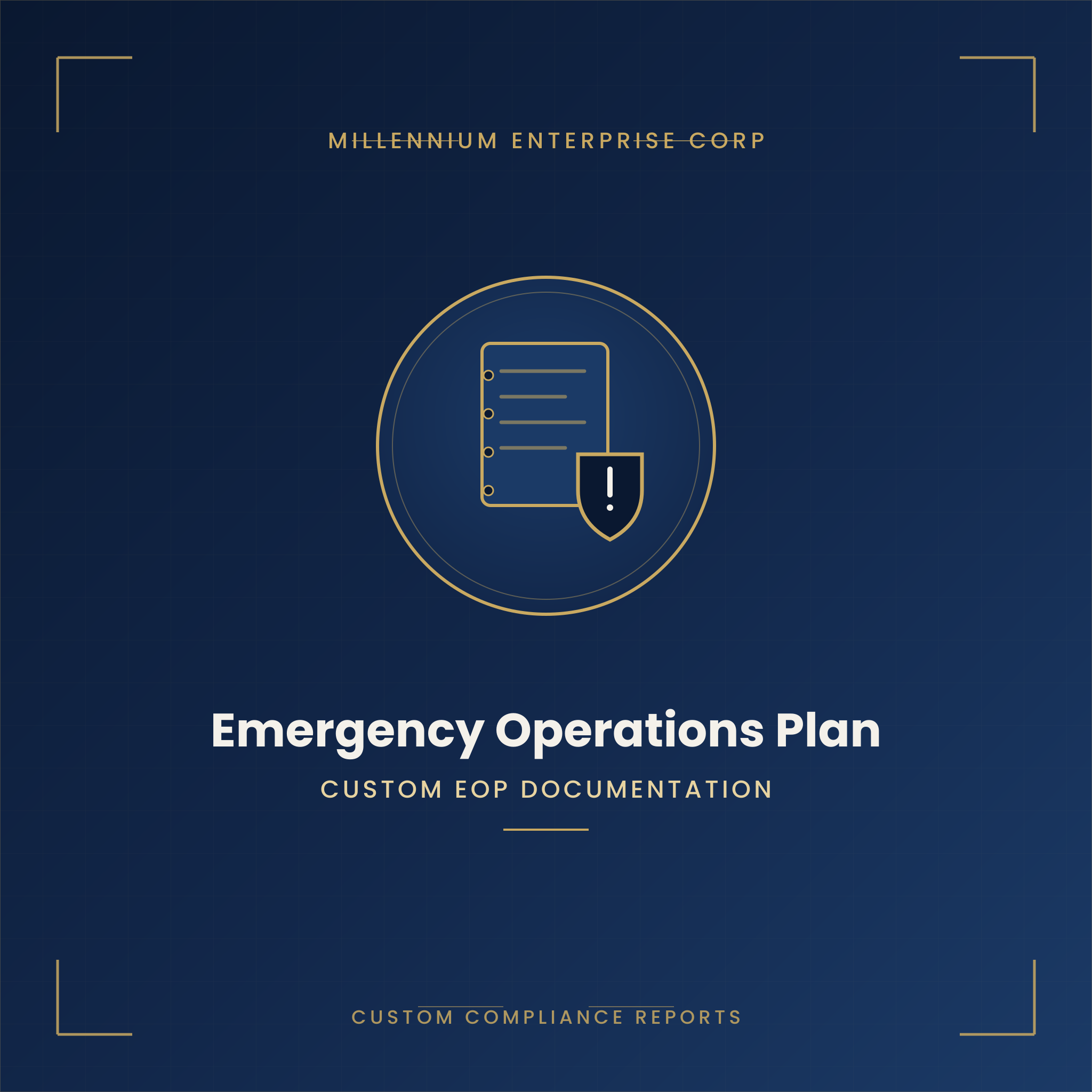 Emergency Operations Plan (EOP) Development